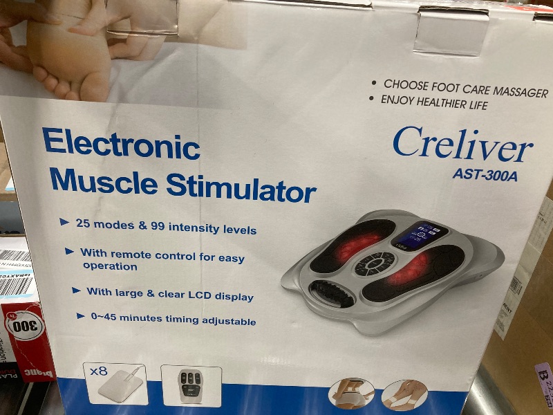 Photo 2 of Creliver Foot EMS Muscle Stimulator for Neuropathy, EMS Foot Massager for Circulation and Pain Relief, TENS Nerve Muscle Massager with Remote Control (FSA & HSA Eligible)