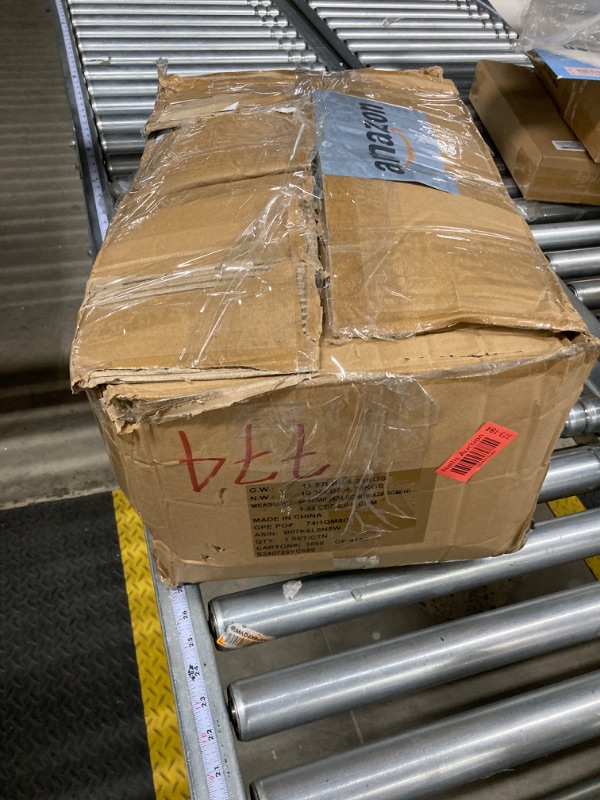 Photo 1 of Amazon Basics Queen Comforter Set, Soft Microfiber, Machine Washable, Blue Watercolor Floral