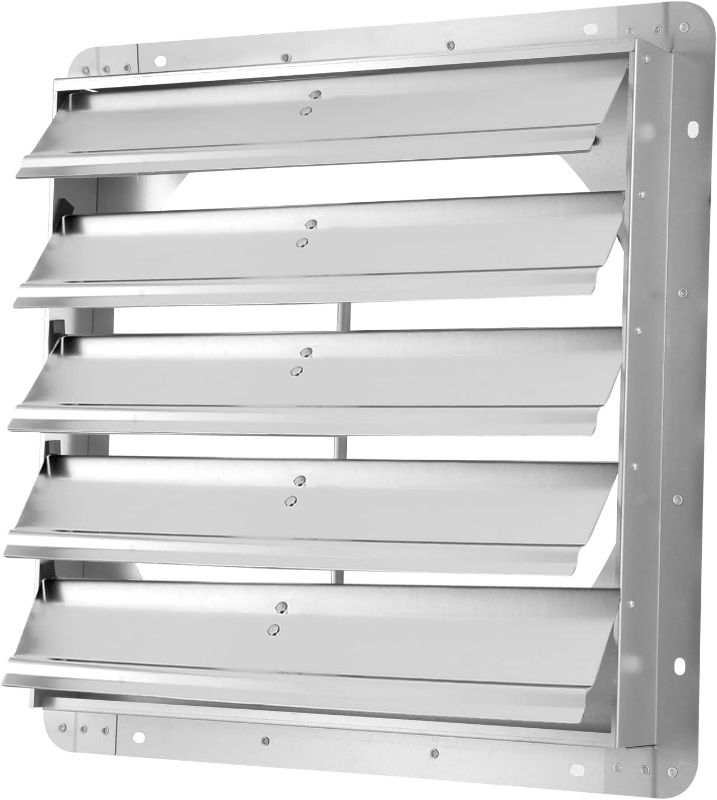 Photo 1 of 20-Inch Square Aluminum Automatic Gravity Shutter Louver Vent BLUE
***ONE SHUTTER IS MISSING SCREW***