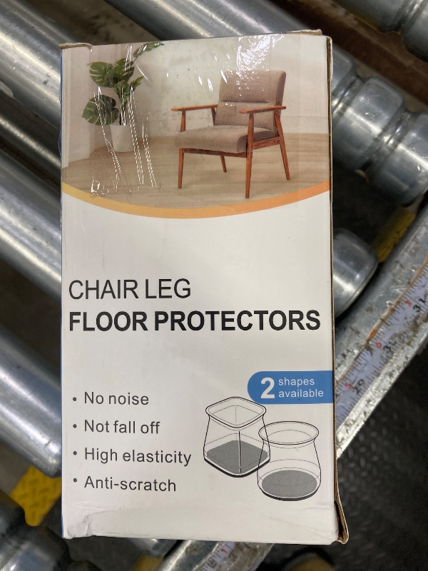 Photo 1 of 24 Pcs Chair Leg Floor Protectors for Hardwood Floors Silicone Covers to Protect Wood Tile Floors Felt Pads Furniture Leg Caps Non Slip Reduce Noise (Fit:1.3"-2")