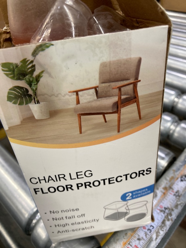 Photo 1 of 24 Pcs Chair Leg Floor Protectors for Hardwood Floors Silicone Covers to Protect Wood Tile Floors Felt Pads Furniture Leg Caps Non Slip Reduce Noise (Fit:1.3"-2")