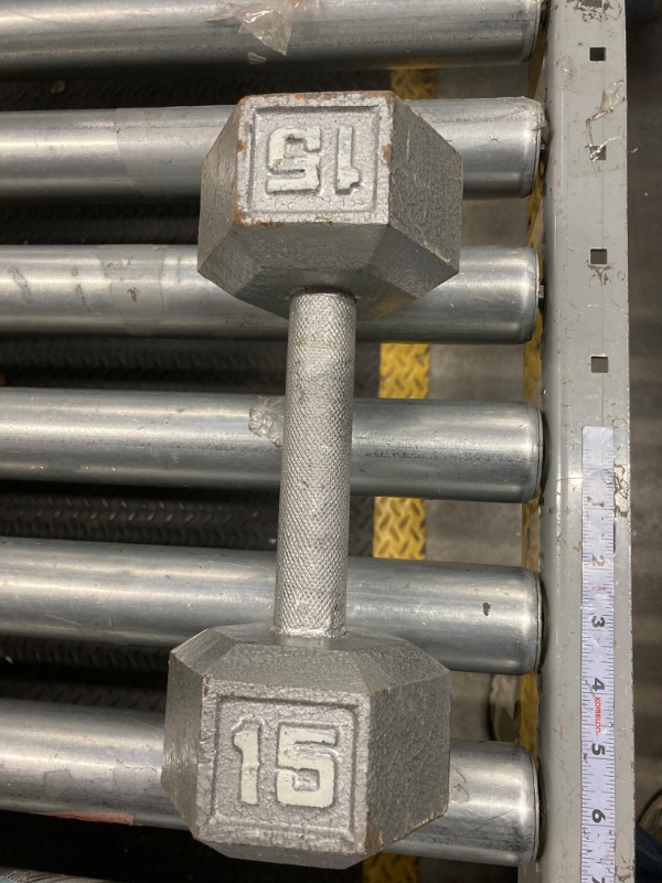 Photo 1 of 15 lb dumbbell 