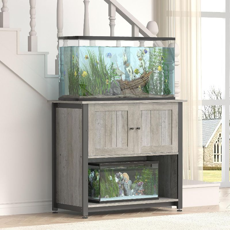 Photo 4 of fish tank aquarium stand in grey