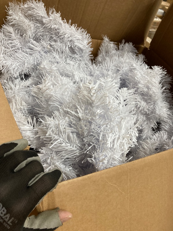 Photo 1 of Costway 5Ft Artificial PVC Christmas Tree W/Stand Holiday Season Indoor Outdoor White