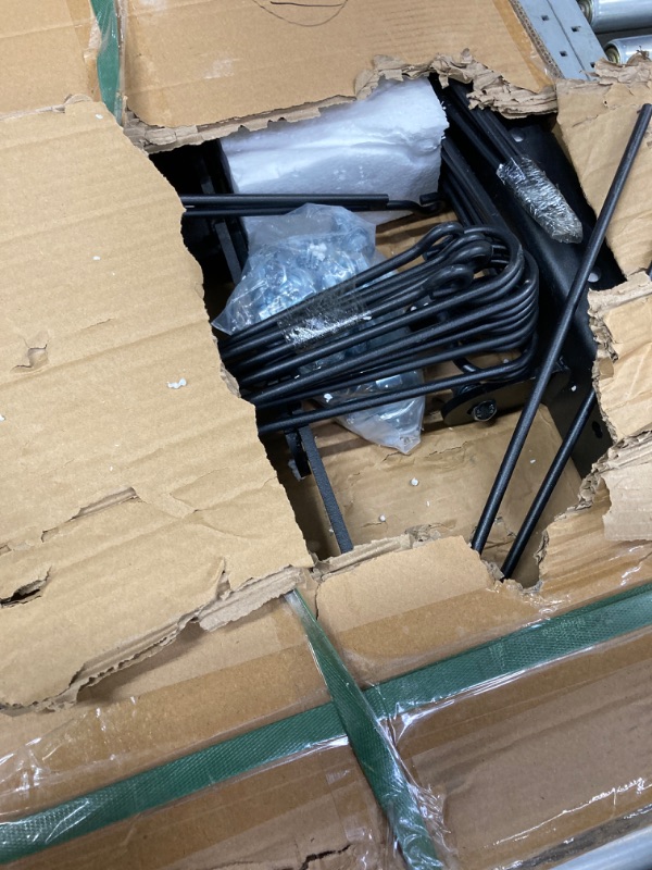 Photo 1 of 72 Inch Pine Straw Needle Rake, 3 Point Landscape Rake, Powder Coated Steel Spring Tow Behind Rake, Tractor Rake Attachments for Leaves Straw Grass Attach to Cat 0 Cat 1, Black