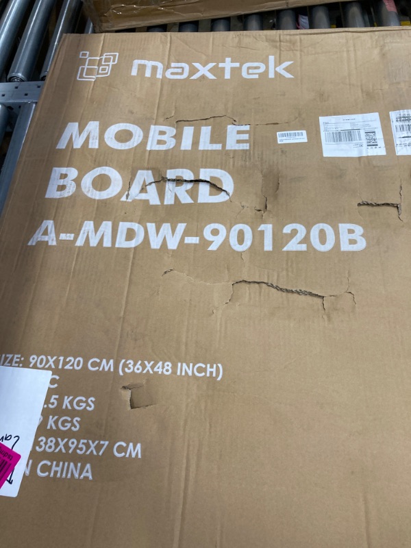 Photo 1 of 
Large Rolling White Board, 48x32 in White Board on Wheels, maxtek Double-Sided Magnetic Mobile Whiteboard with Stand