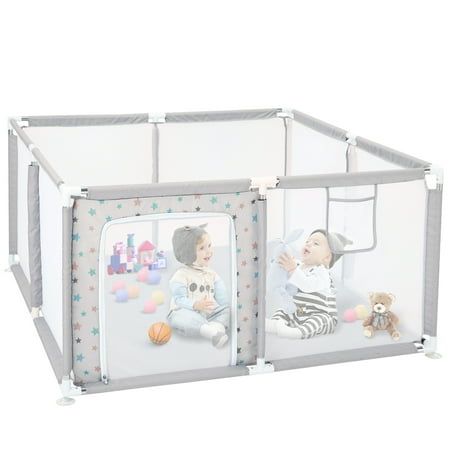 Photo 1 of Baby Playpen Breathable Baby Play Yard 47.2*47.2inch Play Panel for Toddler
