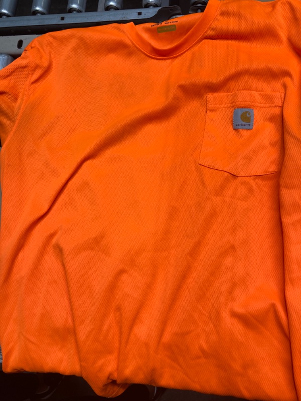 Photo 2 of ***SIZE XL***Carhartt Men's Big and Tall High Visibility Force Color Enhanced Short Sleeve Tee