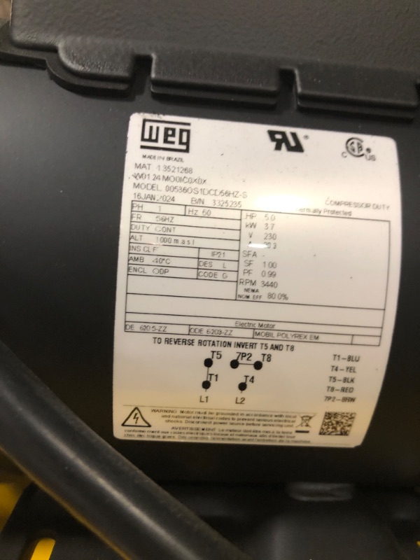 Photo 5 of ****Extra large, needs truck/uhaul***Maxair C5160V1-MAP 60-Gallon 170 PSI Max Electric Stationary Compressor