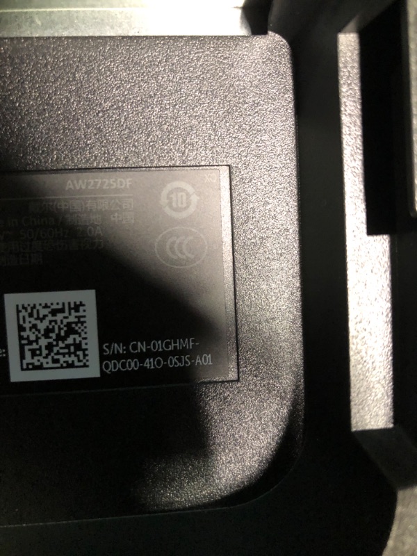 Photo 1 of Alienware AW2725DF OLED Gaming Monitor - 26.7-inch Quantom-Dot WQHD (2560x1440) 360Hz 0.03Ms Display