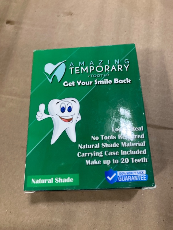 Photo 3 of (Natural Shade) Amazing Temporary Tooth Replacement Kit, Temp Missing Teeth Repair, Available in Natural or Bright Shade