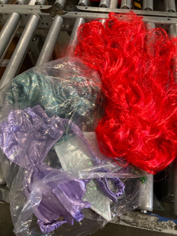 Photo 1 of **FINAL SALE/NO RETURNS** Rubie's Disney Princess Pet Costume, Ariel, XXX-Large **damaged wig**