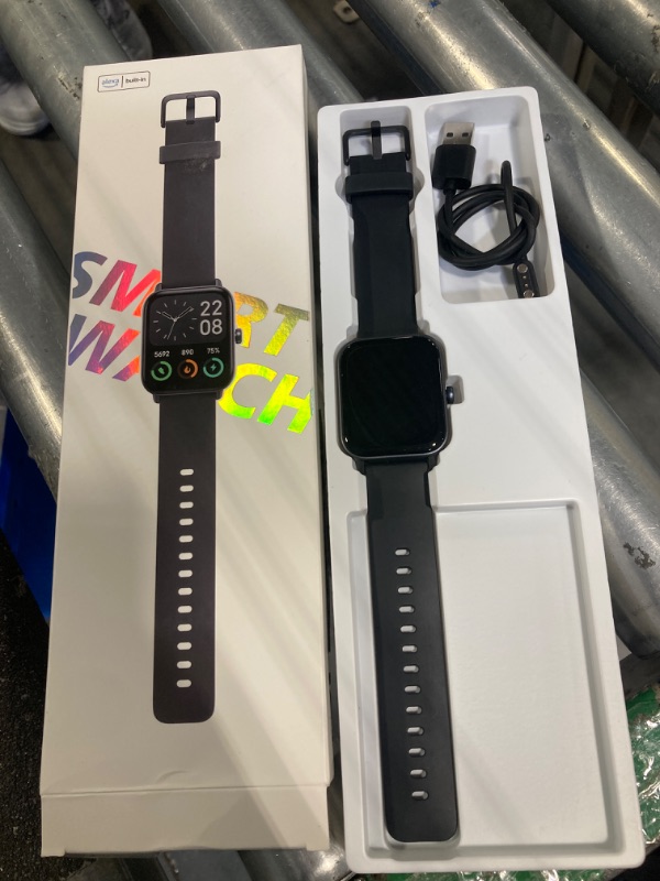 Photo 2 of ***USED****Smart Watches for Men for Android & iPhone, Alexa Built-in, 1.8" Smartwatch with Heart Rate/SpO2/Sleep/Stress, IP68 Waterproof Fitness Tracker with Bluetooth Call (Answer/Make), 100+ Sports Modes