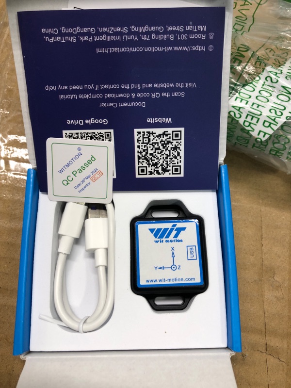 Photo 2 of [Bluetooth 5.0 Accelerometer+Inclinometer] WT901BLECL MPU9250 High-Precision 9-axis Gyroscope+Angle(XY 0.2° Accuracy)+Magnetometer Compass with Kalman Filter, Low-Power 3-axis AHRS IMU Tilt Sensor