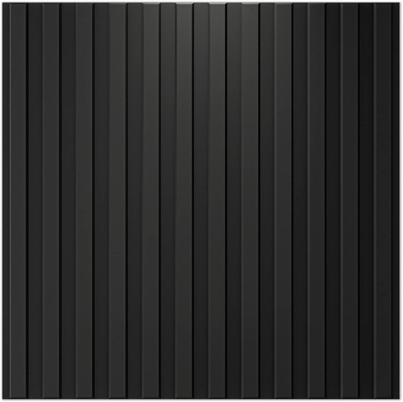 Photo 1 of *similar to the stock photo* Art3d Slat Wall Panel, 3D Fluted Textured Panel 12-Tile 2430Wmm*350Dmm . - Black
