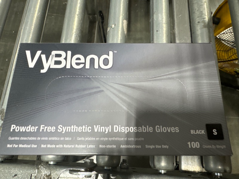 Photo 2 of 
ProWorks VyBlend Vinyl Powder Free Disposable Glove Box count 100 color black