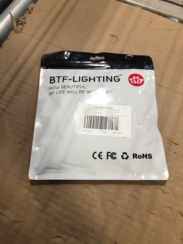 Photo 2 of *** factory sealed*** BTF-LIGHTING FCOB COB LED Strip RGBCCT Color Changing UL Listed 16.4FT 960LED/m Flexible High Density Light RGB+CCT Tunable 3000K-6000K DC24V 12mm Width for Indoor Decor(No Adapter or Controller)