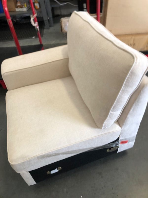 Photo 1 of **PARTIAL SET**YOPTO 127" L-Shaped Sectional Couch with Movable Ottoman & 6 Throw Pillows,7 Seat Chenille Upholstered Sofa W/2 Cup Holder,USB Port & Hidden Storage Box,DIY Combination,for Living Room,Apartment,Beige