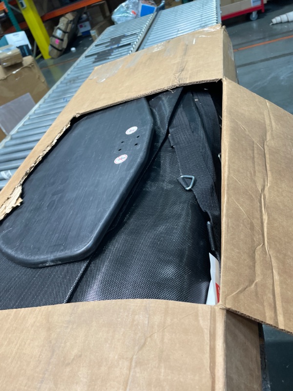 Photo 1 of YORIN Tranpolin 14FT Tranpoline for Kids and Adults, Outdoor Tranpoline with Basketball Hoop, Enclosure Net, Back Yard Heavy Duty Recreational Tranpolines, ASTM Approved, Beautiful Blue