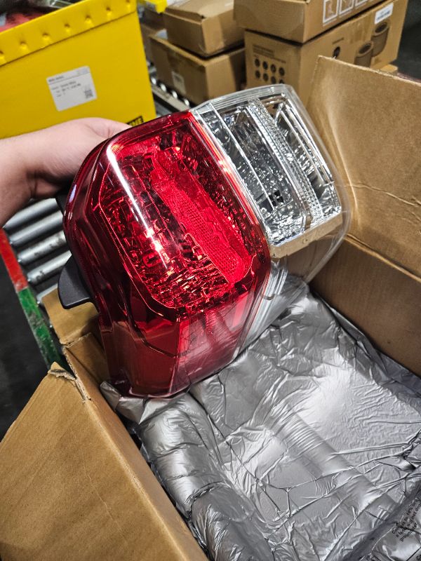 Photo 2 of **UNABLE TO TEST**
 Dasbecan Left Driver Side Tail Light Assembly w/o Bulb Compatible with Toyota 4Runner 2010-2013 Rear Lamp Replaces# 81551-35360 TO2819147