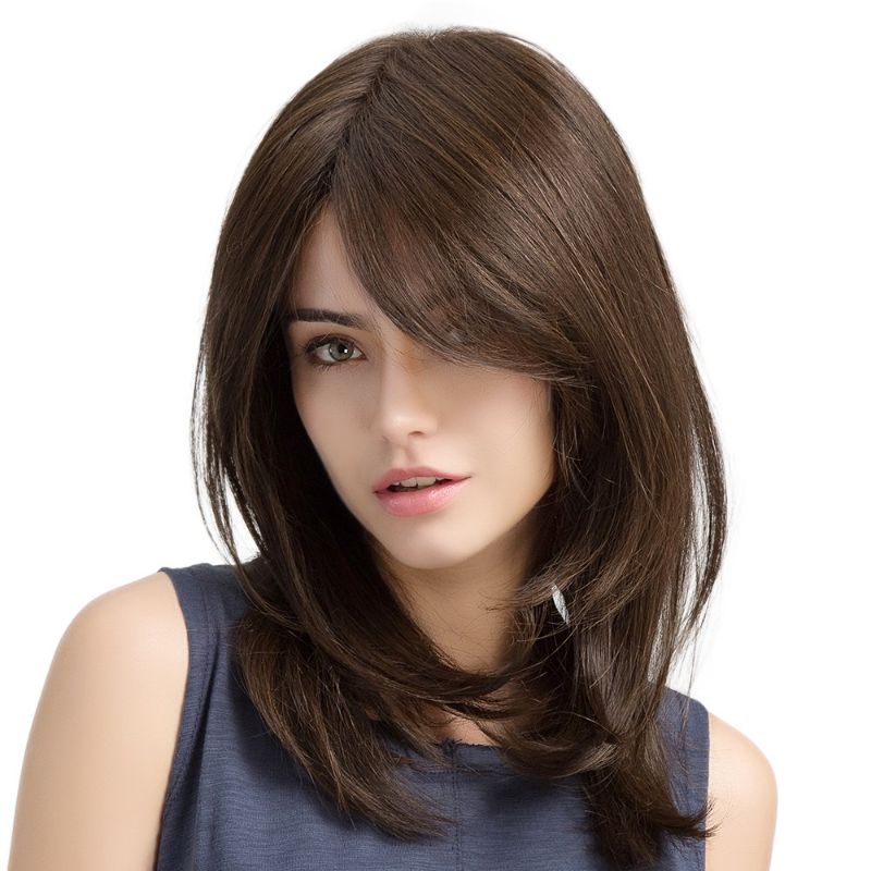 Photo 1 of 
HAIRCUBE Brown Wigs for Women Charming Long Curly Heat Resistant Fibre Synthetic Wig