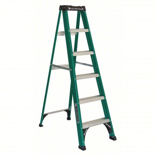 Photo 1 of ***MAY NEED TRUCK***
LOUISVILLE Stepladder: 6 ft Ladder Size, Fiberglass, 225 lb Load Capacity, 16 lb Wt
