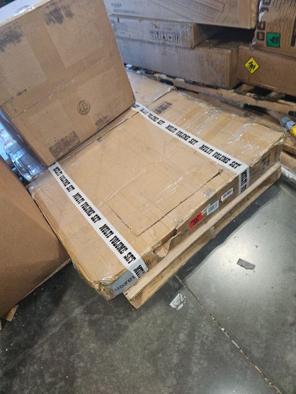 Photo 3 of ***MAY NEED TRUCK***
 Rovibek 86" Extra Large Corner Dog Crate Furniture, Double Dog Kennel Furniture for 2 Large Dogs, Stackable Dog Crates Furniture with Removable Divider & Hidden Tray & 3 Doors