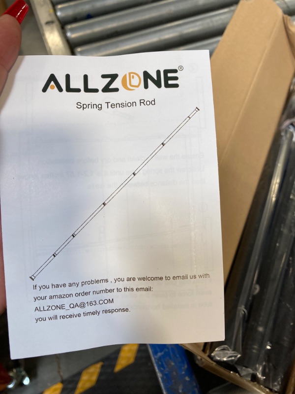 Photo 1 of ALLZONE Spring Tension Shower Curtain Rod