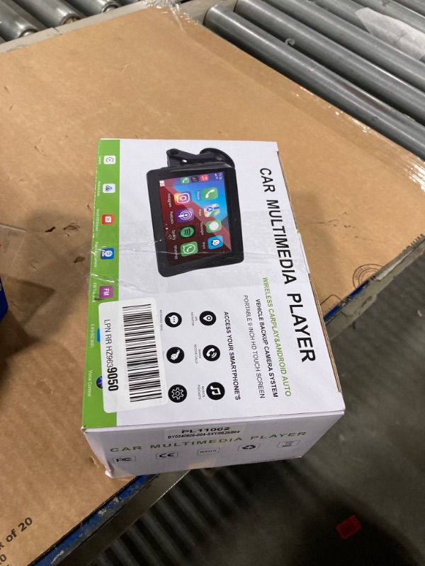 Photo 1 of 2024 Portable Wireless Carplay Screen for Car Apple Carplay&Android Auto, [Sunshade Design][1080P Backup Camera]9" HD Touch Screen Car Stereo with Bluetooth/Mirror Link/Navigation/Siri/Aux/FM/TF Card 9 inch
