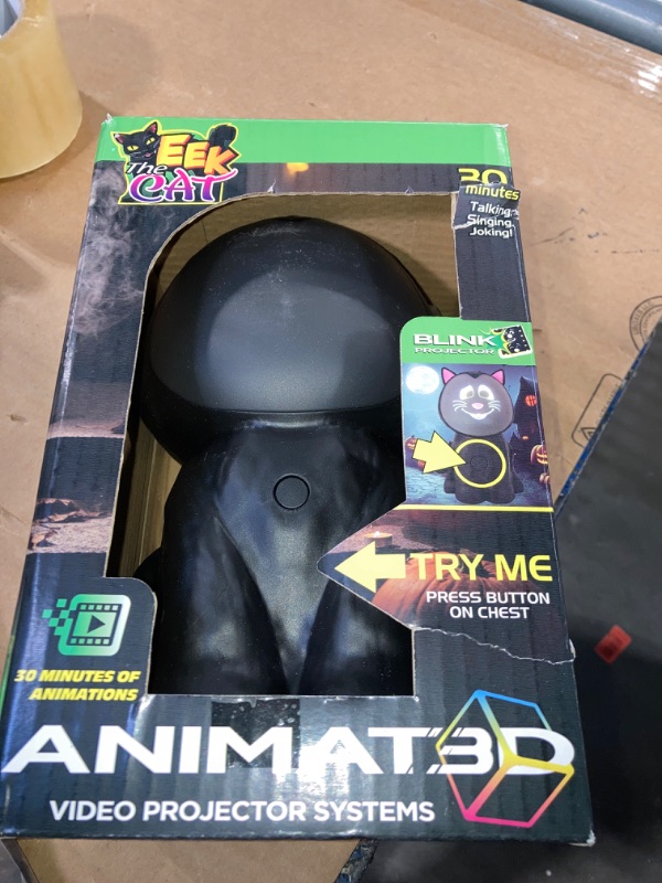 Photo 1 of ANIMAT3D Blink Tech Eek The Cat with Built in Projector & Speaker