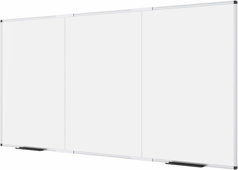 Photo 1 of **Board only***VIZ-PRO Large Magnetic Whiteboard/Foldable Dry Erase Board, 96 X 48 Inches, Wall Mounted White Board for School Office and Home 8' x 4'