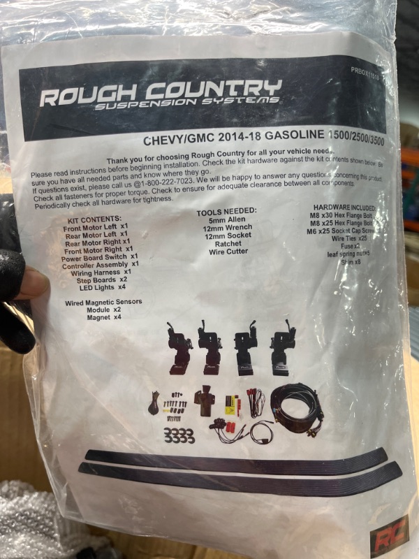 Photo 1 of ***AS IS / NO RETURNS -  FINAL SALE***
ROUGH COUNTRY SUSPENSION SYSTEMS PRECKITEE CHEVY/GMC 2014-18 GASOLINE 1500/2500/3500