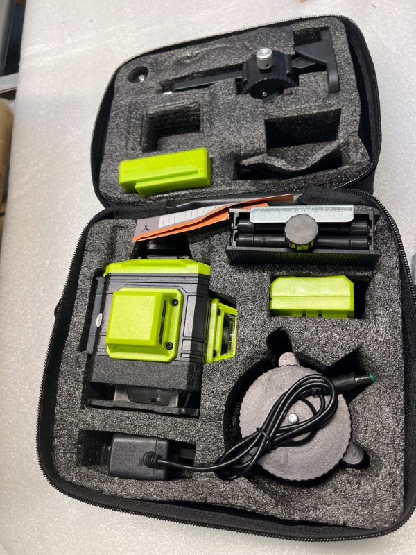 Photo 3 of 12 Lines Laser Level 360 Self Leveling, Laser Measurement Calibration Tool, 3D Green Cross Line for Construction and Picture Hanging