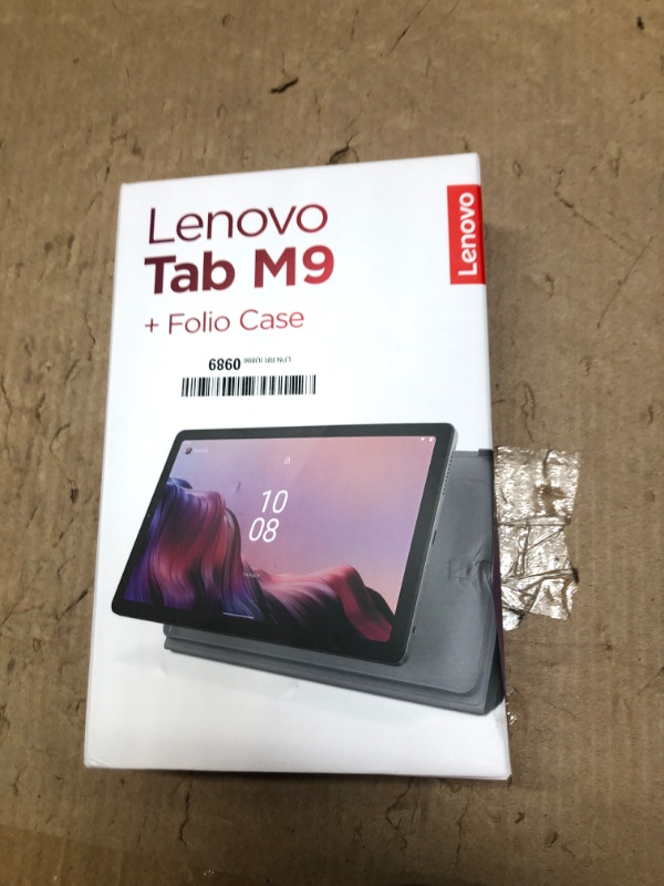 Photo 1 of Lenovo Tab M9-2023 - Tablet - Long Battery Life - 9" HD - Front 2MP & Rear 8MP Camera - 3GB Memory - 32GB Storage - Android 12 or Later - Folio Case Included,Gray