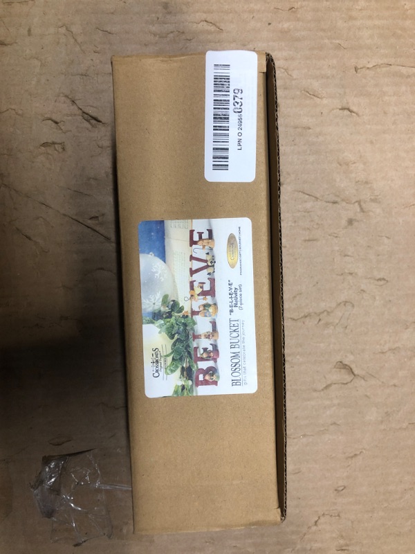 Photo 1 of B-E-L-I-E-V-E Nativity Resin Christmas Decoration Set of 7 Letters - Size 1.75 in Tall