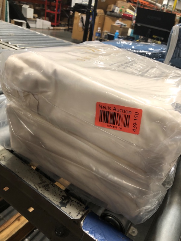 Photo 1 of ***2 packs***California King Size Sheets 100% Cotton Made in Egypt Soft 400 Thread Count for Cal King Size Bed Mattress, 4 Pieces Bedding Sheets & Pillowcases Sets, California King, Ivory