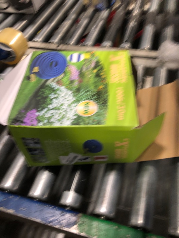 Photo 1 of Expandable Garden Hose 100 ft, 2024 New No Kink Retractable Water Hose 100ft with 10 Pattern Spray Nozzle, Extra Strong Brass Connectors, Reinforced Expanding Latex Core, Ultra Lightweight & Flexible