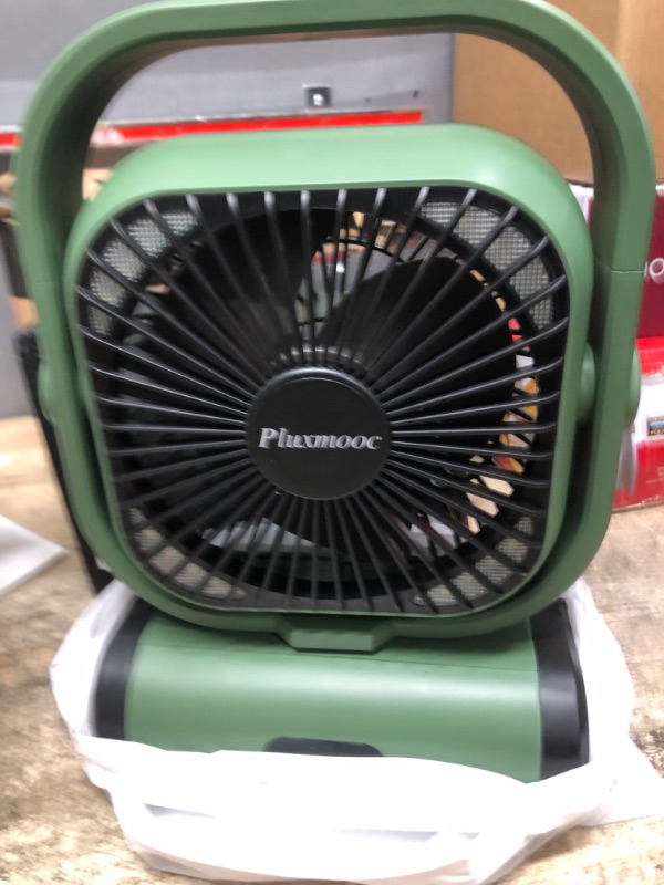 Photo 2 of 30000mAh Portable Fan Rechargeable with Remote & Oscillating,Battery Operated Fans with Lantern & Timers,Rechargeable Fan for Bedroom,Dorm,Bedside,Small Cordless Fan for Camping,Outdoor,Power Outages