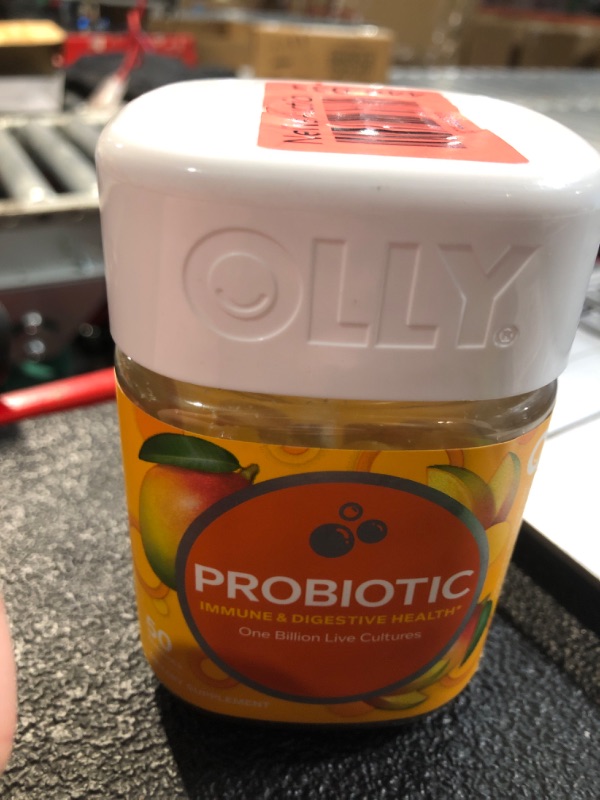 Photo 2 of (EXPIRES IN ONE MONTH) (EXPEDITION DATE 01/25)OLLY Probiotic Chewable Gummies for Immune and Digestive Support - Tropical Mango - 50ct