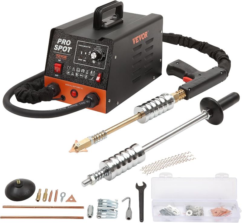 Photo 1 of (READ FULL POST) VEVOR Stud Welder Dent Repair Kit, 3KW Spot Welder Dent Puller with 6 Welding Modes, Auto Body Spot Welding Dent Puller Machine & 16 Types of Welding Accessories for Car, Truck, Motorcycle Dent Repair