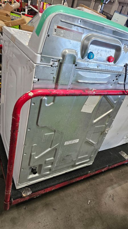 Photo 1 of Kenmore Top-Load Washer with Dual Action Agitator, Stainless Steel Top Loader Laundry Washing Machine, 3.5 cu. ft. Capacity White