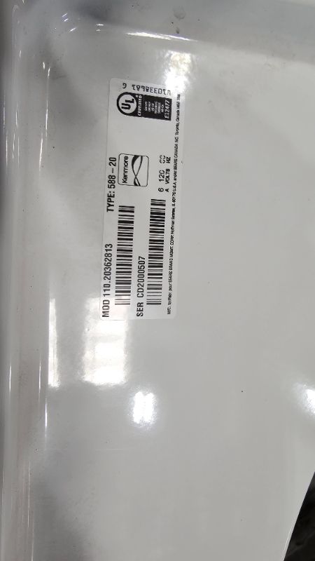 Photo 1 of Kenmore Top-Load Washer with Dual Action Agitator, Stainless Steel Top Loader Laundry Washing Machine, 3.5 cu. ft. Capacity White