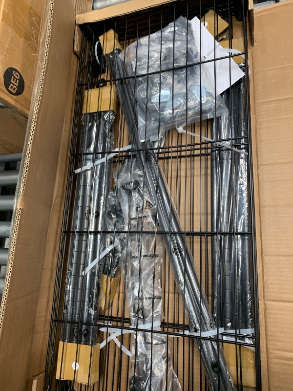 Photo 1 of FUTASSI P1 Heavy Duty Garment Rack, 3 Tiers Adjustable Rolling Metal Closet Organizer with Lockable Wheels, FreeStanding Wardrobe with Double Hanger Rods & 1 Pair Hooks, Max Load 450 LBS, Black