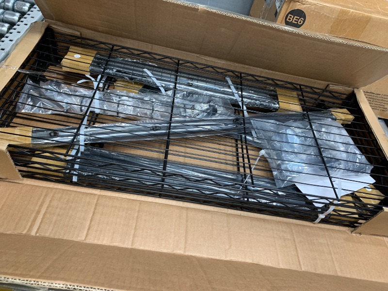 Photo 2 of FUTASSI P1 Heavy Duty Garment Rack, 3 Tiers Adjustable Rolling Metal Closet Organizer with Lockable Wheels, FreeStanding Wardrobe with Double Hanger Rods & 1 Pair Hooks, Max Load 450 LBS, Black