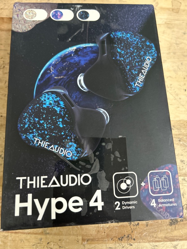 Photo 5 of ***SEE NOTES***
Linsoul THIEAUDIO Hype 4 2DD+4BA in Ear Monitor, HiFi IEM Earphones with Tonal Balance, Latest Sonion Driver, Detachable Silver-plated OCC Cable for Audiophile Musician Professionals (Black)