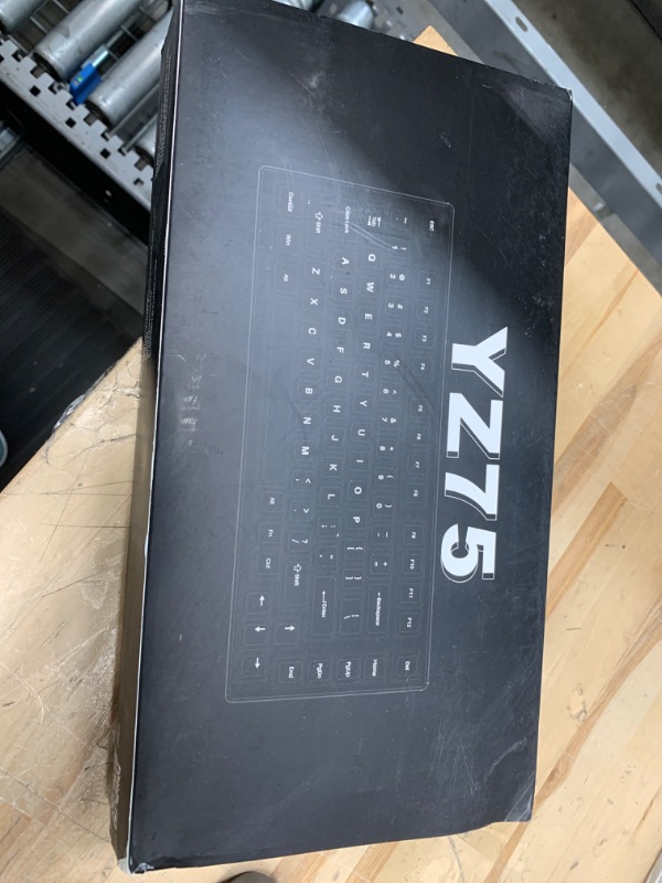 Photo 1 of YUNZII YZ75 75% Hot Swappable Wireless Gaming Mechanical Keyboard, RGB Backlights, BT5.0/2.4G/USB-C, Dye Sub PBT Keycaps for Linux/Win/Mac(Gateron G Pro Yellow, Mint)