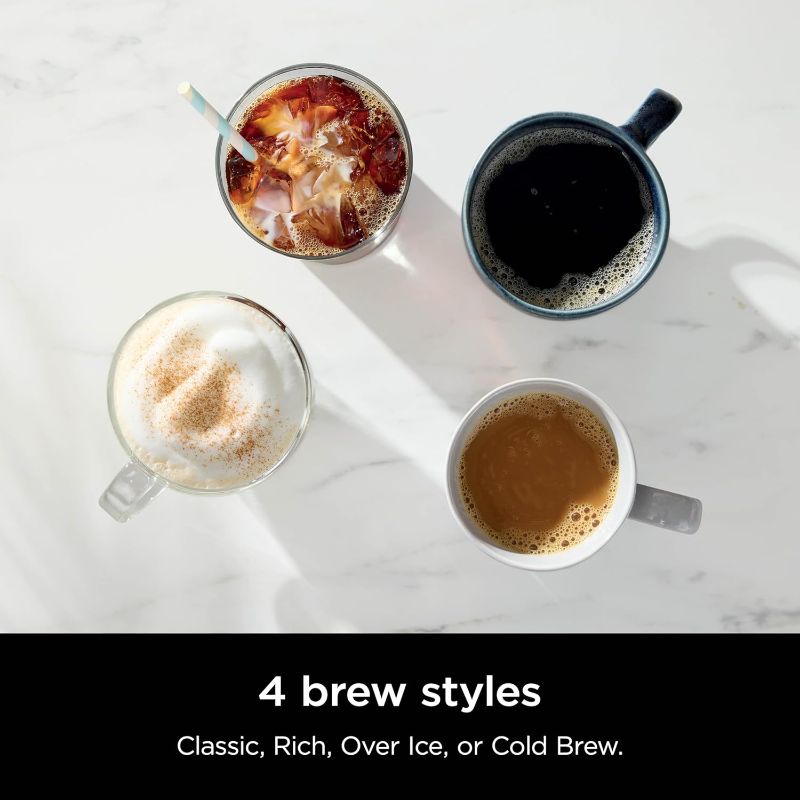 Photo 2 of 4 BREW STYLES: Select from Classic, Rich, Over Ice, and Cold Brew for coffee any way you like it.
8 BREW SIZES: Small cup, regular cup, XL cup, travel size, or XL travel size. Plus, you can choose from a quarter, half, or full carafe.