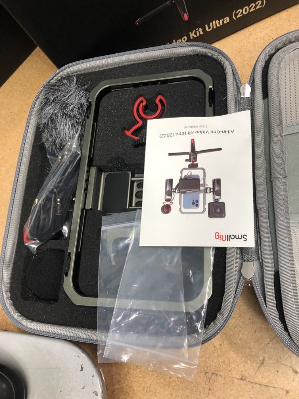 Photo 1 of SmallRig All-in-One Video Kit Ultra Aluminum Phone Video Rig Kit w/Tripod Wireless Control Handles RGB Light Mic for iPhone 16 15 14 for Huawei for Tiktok YouTube Live Streaming Vlogging-3591C