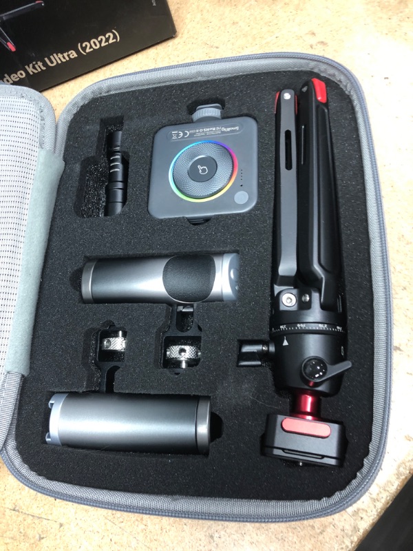 Photo 1 of SmallRig All-in-One Video Kit Ultra Aluminum Phone Video Rig Kit w/Tripod Wireless Control Handles RGB Light Mic for iPhone 16 15 14 for Huawei for Tiktok YouTube Live Streaming Vlogging-3591C