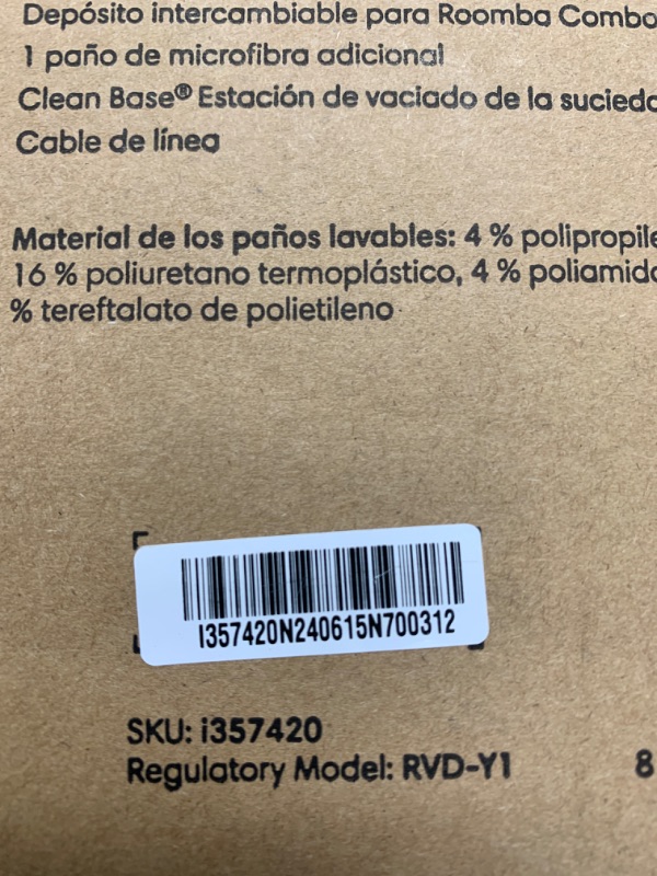 Photo 1 of iRobot Roomba Combo i3+ (3574) Robot Vacuum & Mop – Self-Empty for Up to 60 Days, Clean by Room with Smart Mapping, Dual Multi-Surface Brushes for a Thorough Clean, Ideal for Homes with Pets